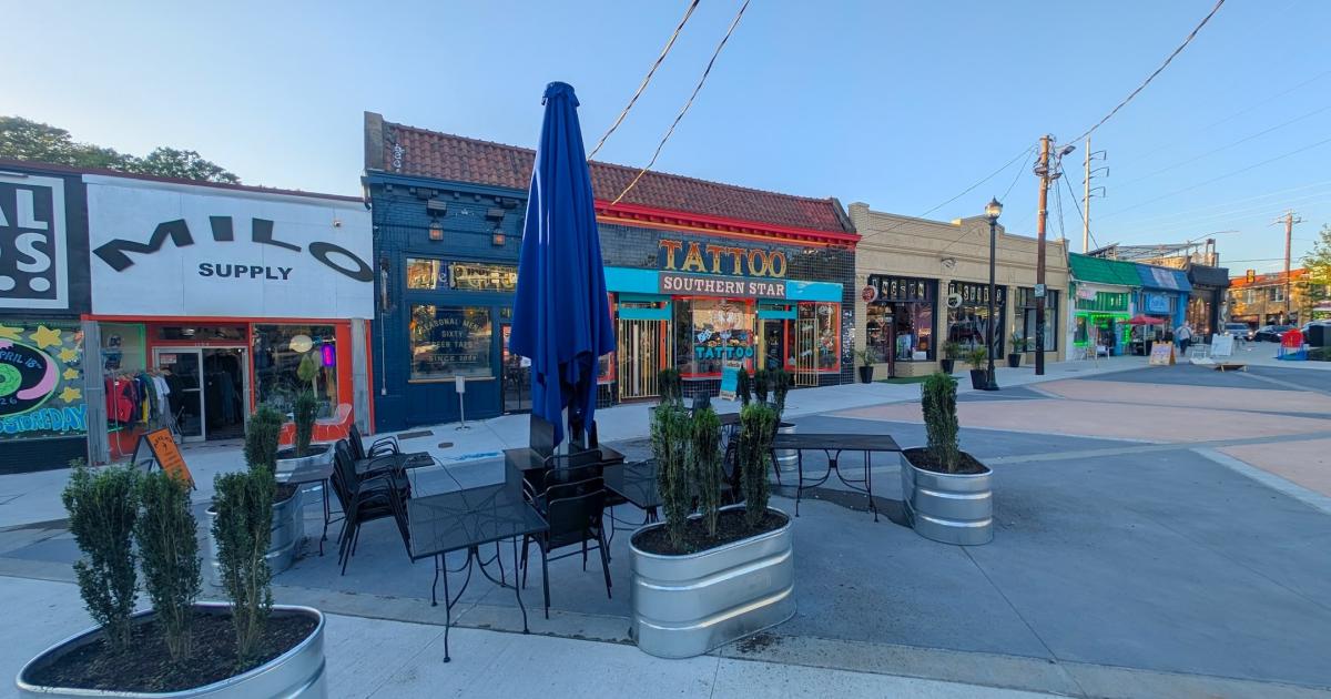 Photos: Overhaul of Little Five Points' funky core is finished